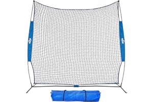 Kapler 7X7ft Barrier Net Protective Pitching Screen for Baseball Softball Football Lacrosse Soccer, Portable Baseball Softbal