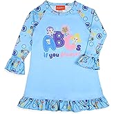 INTIMO Nickelodeon Toddler Girls' Bubble Guppies ABCs Sleep Pajama Dress Nightgown