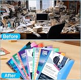 Thboxes 14 Pack A4 Punched Plastic Wallets Expandable Folders 7 Colors view 6