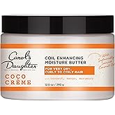 Carol's Daughter Coco Creme Coil Enhancing Moisture Butter, with Coconut Oil and Mango Butter, for Very Dry Curly Hair, Paraben and Silicone Free, 12 oz