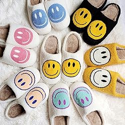 dubuto Smile Face Slippers for Girls Boys, Cute