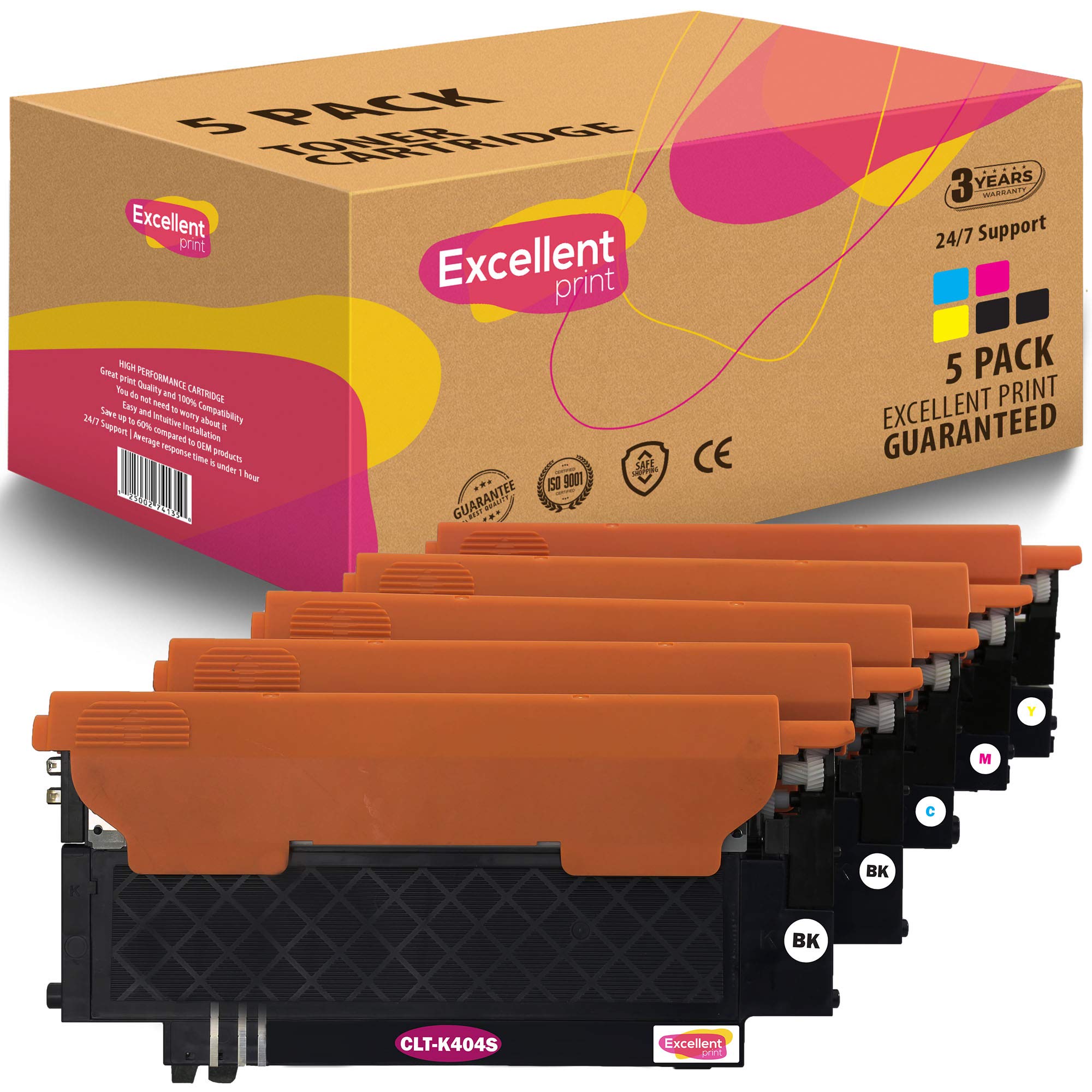 Excellent Print CLT-K404S CLT-C404S CLT-M404S CLT-Y404S Compatible Toner cartridge for Samsung Xpress SL-C430W SL-C430 SL-C480W SL-C480FW