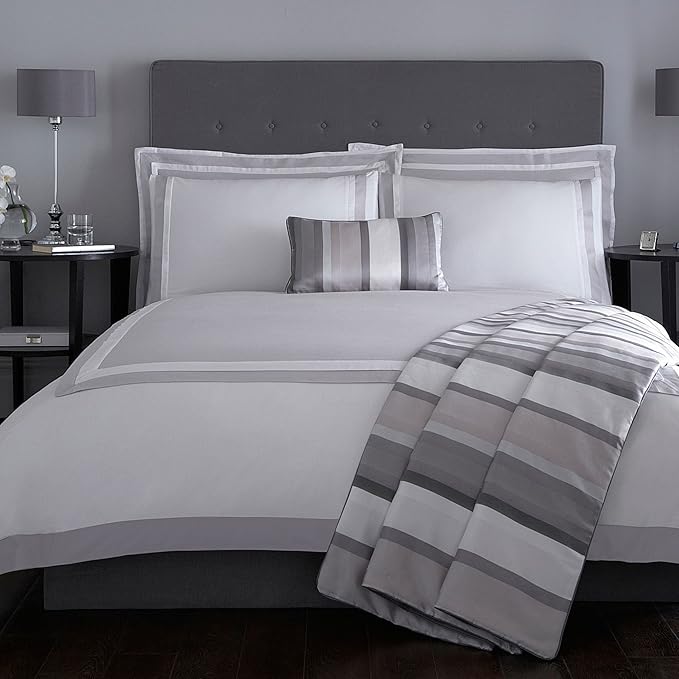 Debenhams J By Jasper Conran Grey 'Langham' Duvet Cover King J by