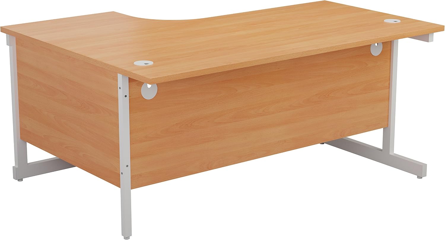 Office Hippo Heavy Duty Right Corner Desk, Strong & Reliable Workstation, Integrated Cable Ports, PC Desk For Office or Home - Image 5