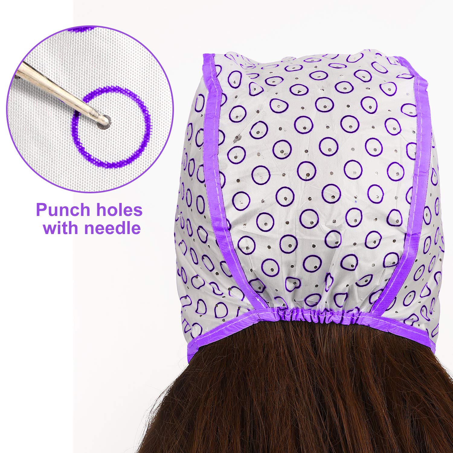 18 Pieces Hair Coloring Kit, Includes 6 Pieces Hair Coloring Highlight Cap Hair Dyeing Cap, 6 Pieces Metal Hooks and 6 Pieces Dye Brushes, Hair Dyeing Styling Tools for Dyeing Hair : Beauty