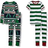Spotted Zebra Boys' Snug-fit Cotton Pajamas Sleepwear Sets