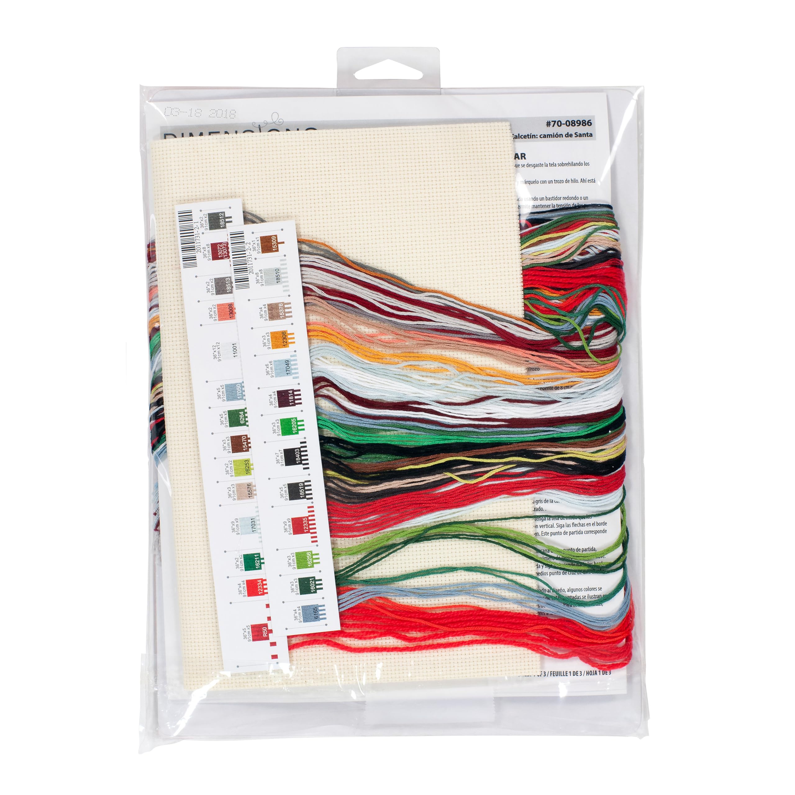 Dimensions Whimsical Counted Cross Stitch Kit Santa's Truck Stocking - 16
