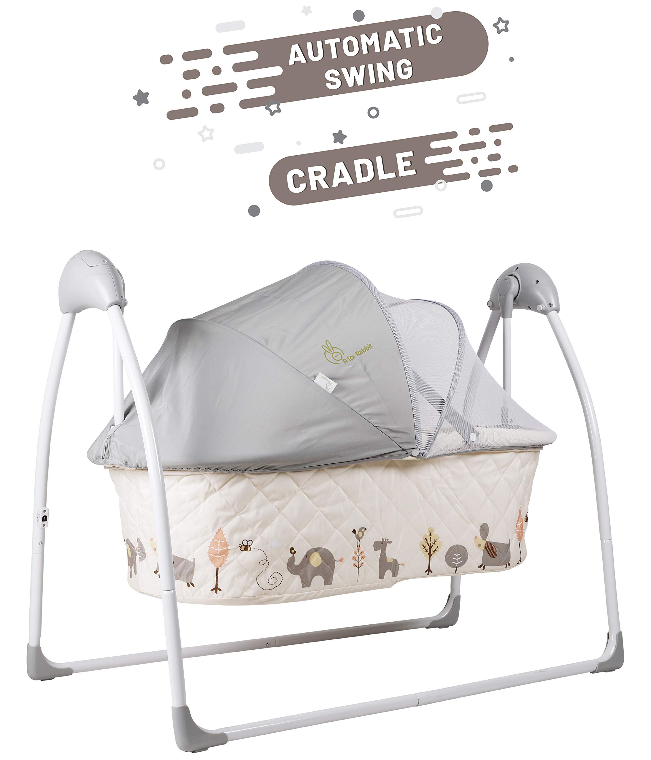 bunny baby automatic cradle swing