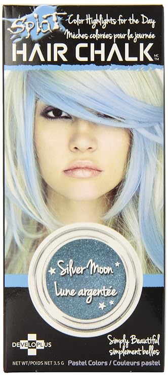 Amazon Com Splat Hair Chalk Silver Moon Beauty