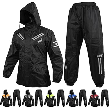 Traje Impermeable Para Moto Adultos Pantalón Y Chaqueta  Jm