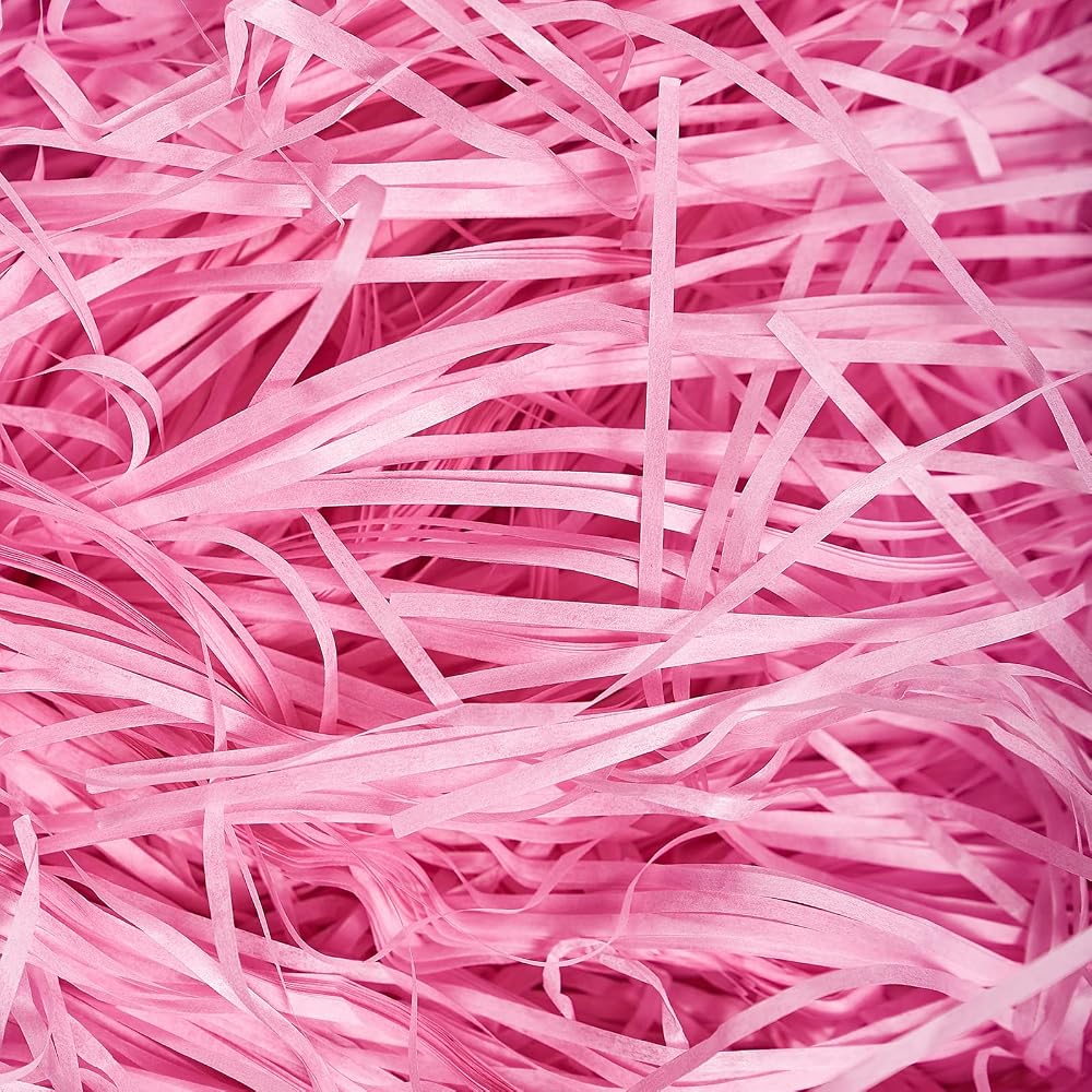 JeeMooTown 500g Pink Shredded Tissue Paper Gift Hampers Eco Friendly