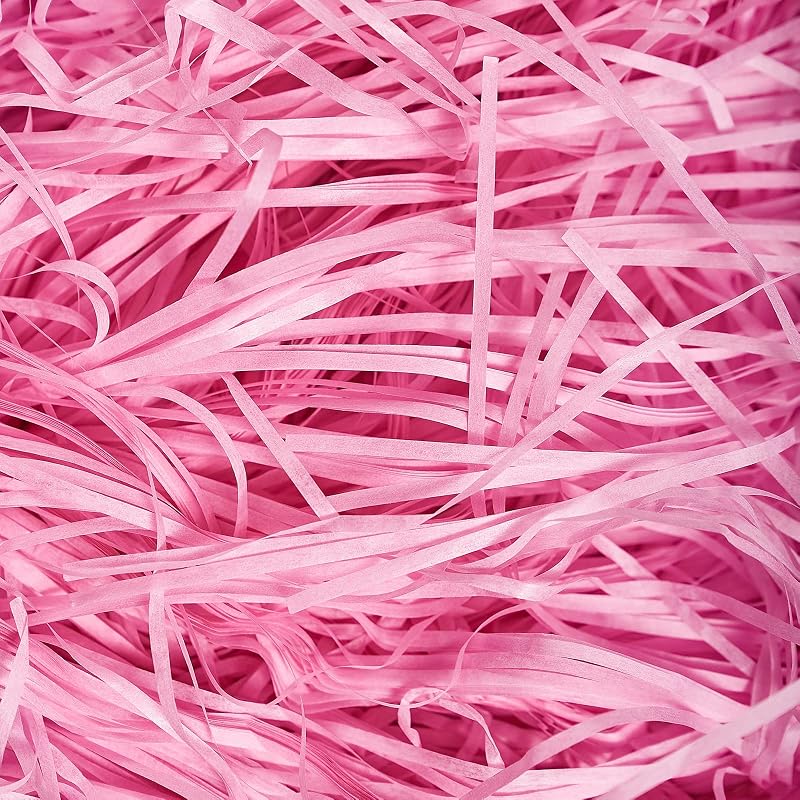 JeeMooTown 500g Pink Shredded Tissue Paper Gift Hampers Eco Friendly