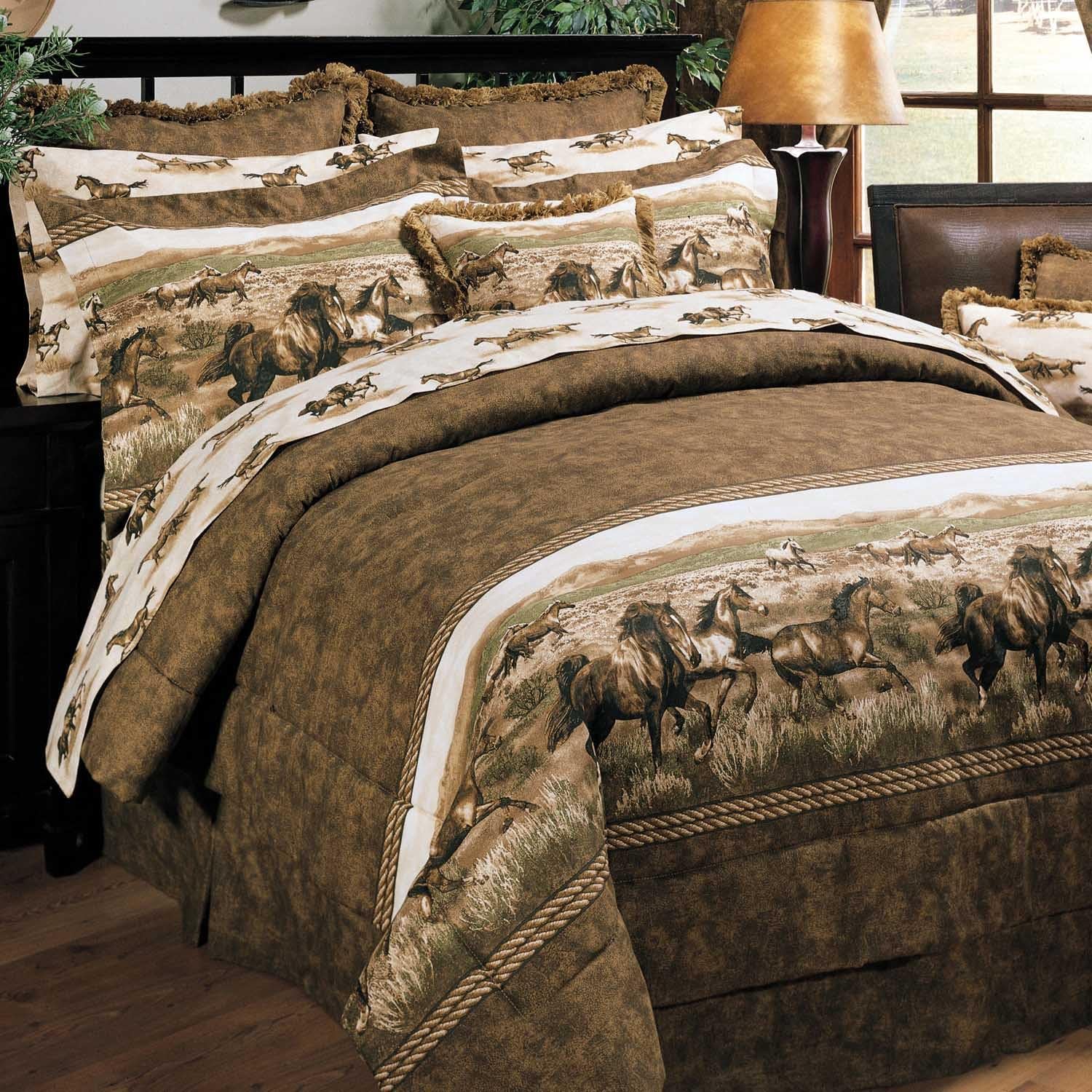 Blue Ridge Trading Wild Horses Sheet Set Full Home & Kitchen