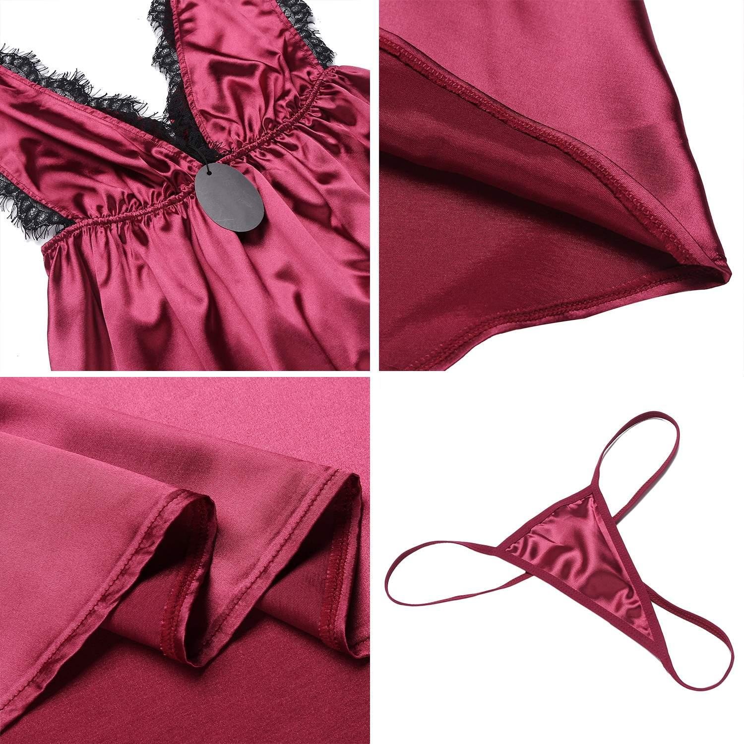 Ceanfly - Bata - para mujer rojo vino EU 52-54:(Tallas De Fabricante:XX-Large)