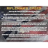 Amazon.com: Marines Rifleman's Creed Poster 24x36 USMC Military Gift ...