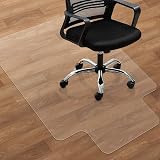 SHAREWIN Office Chair Mat for Hard Floors 120x90 cm with Lip Anti-Slip