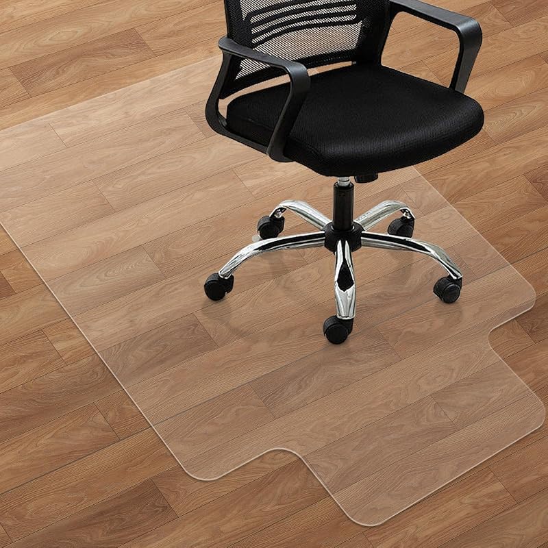 SHAREWIN Office Chair Mat for Hard Floors 120x90 cm with Lip Anti-Slip