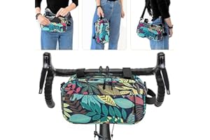 BEEYEO Bike Bags for Bicycles, Waterproof Bike Handlebar Bag Bicycle Front Bag Shoulder Bag Storage Bag with Shoulder Strap, Road Mountain Bike Cycling Accessories