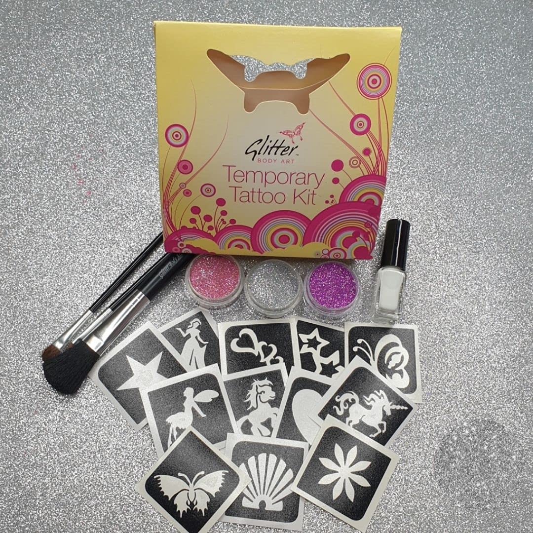 Buy Girls Mini Glitter Tattoo Kit Princess Temporary Tattoo Set