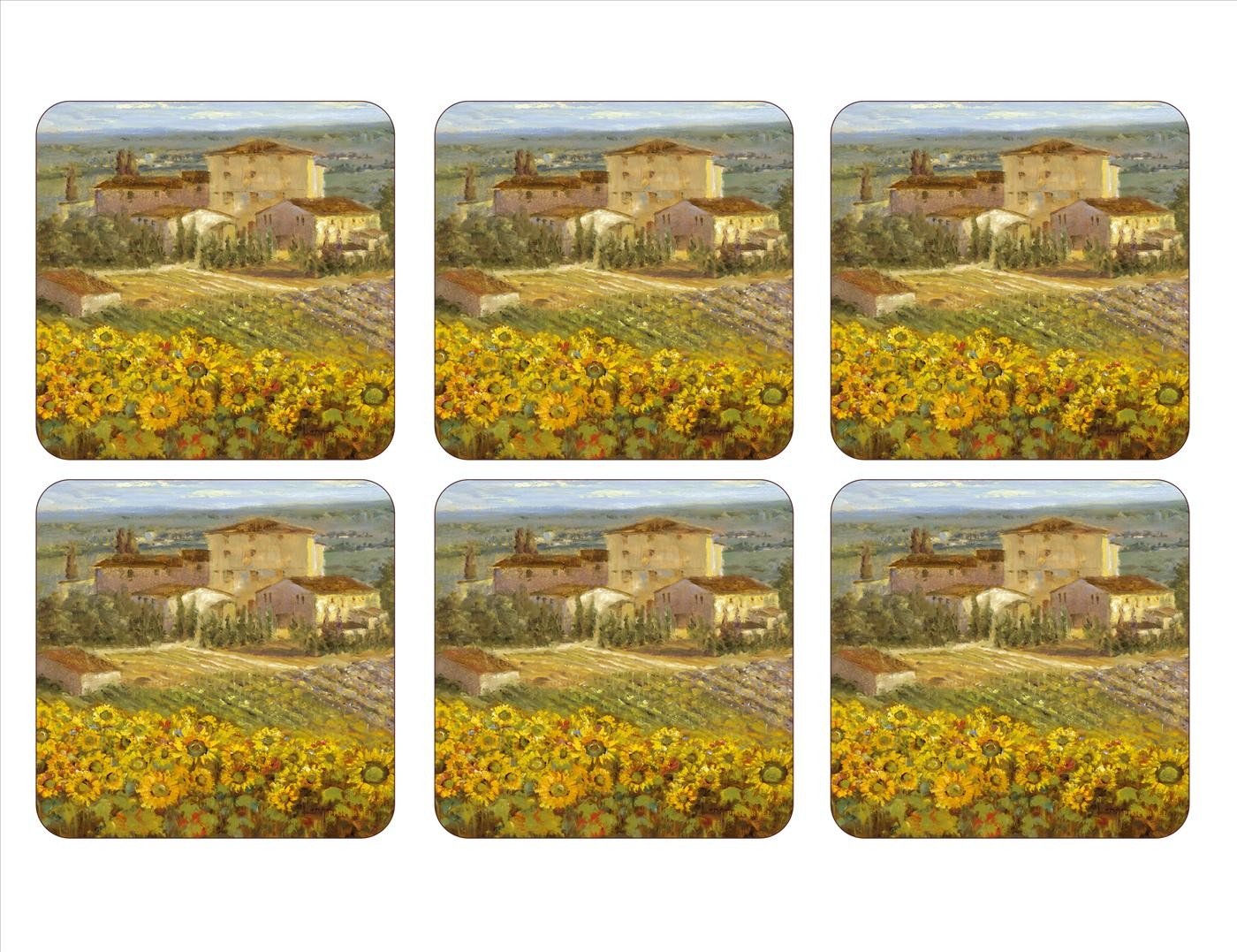 Portmeirion Pimpernel Tuscany Coasters, Set of 6