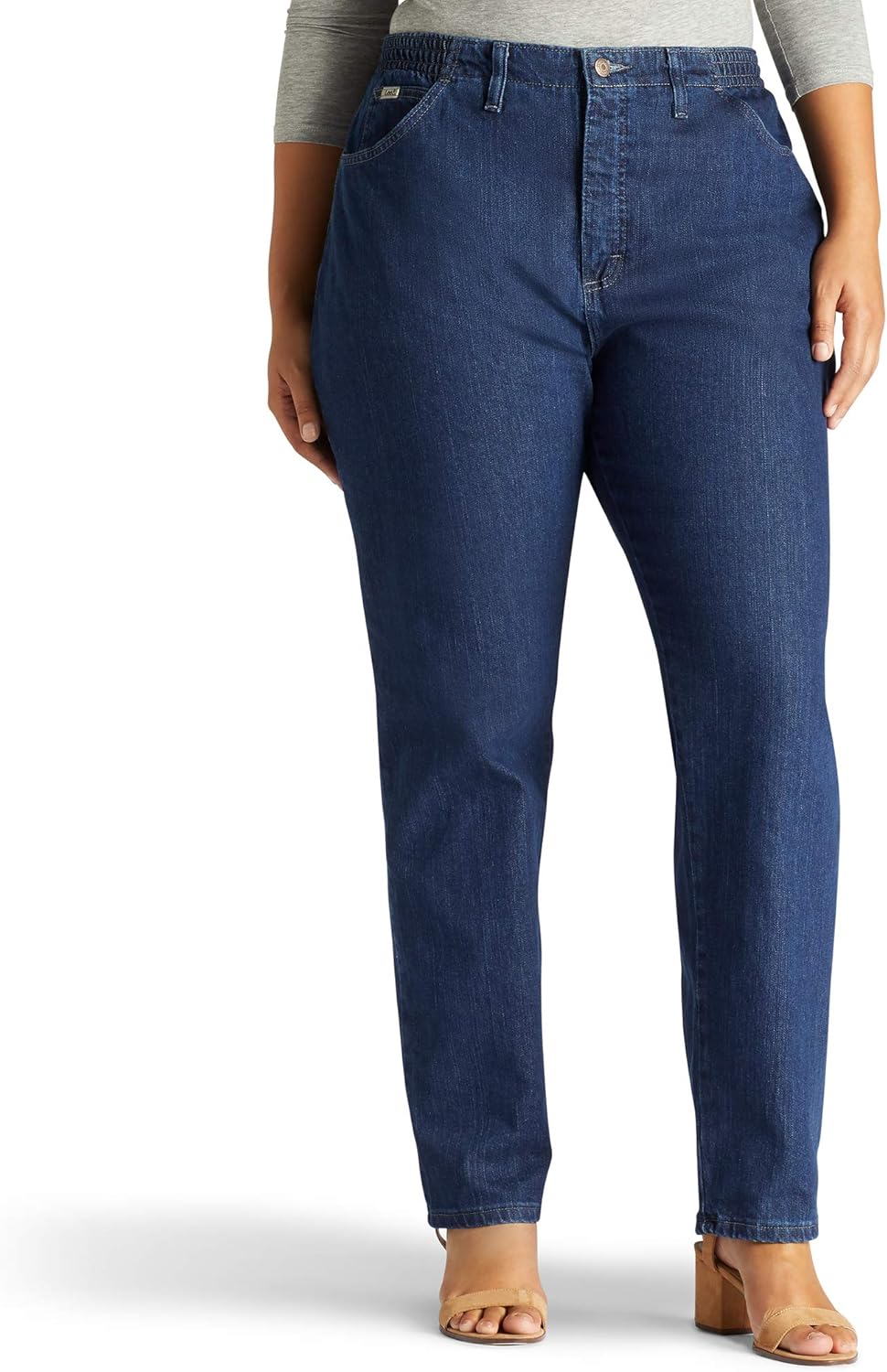 Lee Jeans For Women Elastic Waist Buy Lee Women's Plus-Size Relaxed-Fit Elastic-Waist Jean at Amazon.in