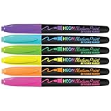 The Board Dudes Medium Point Dry Erase Markers - Neon, 6 count