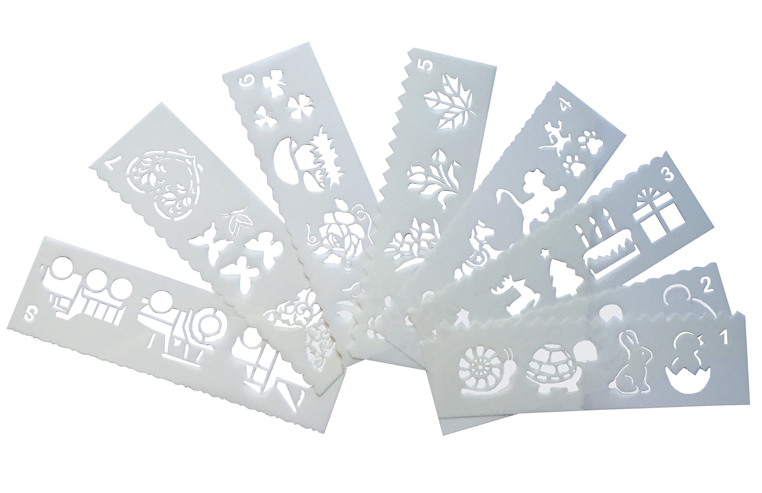 Buy 8 Pack Plastic Drawing Template,Animal Stencil,Painting Template,Drawing Stencil, Stencils