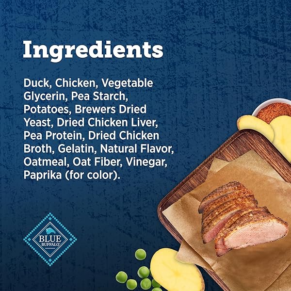 BLUE BUFFALO TRUE CHEWS NATURAL CHEWY CAT TREATS, MADE IN THE USA, DUCK RECIPE, 3-OZ RESEALABLE BAG