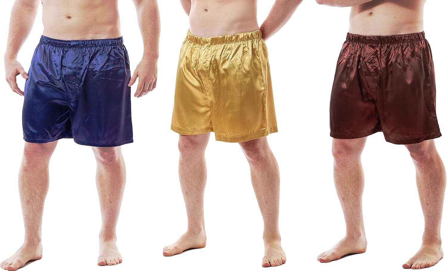 mens satin boxer shorts