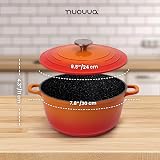 Nuovva Casserole Dishes with Lid 4L 24cm Oven Proof Non Stick Aluminium view 3