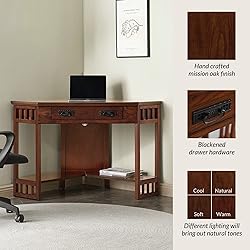 Leick Home 82430 Mission Corner Desk, Writing