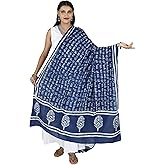 Exotic India Prayer Shawl with Hare Krishna Hare Ram And Peacock Feather Print Pattern from ISKCON Vrindavan by B