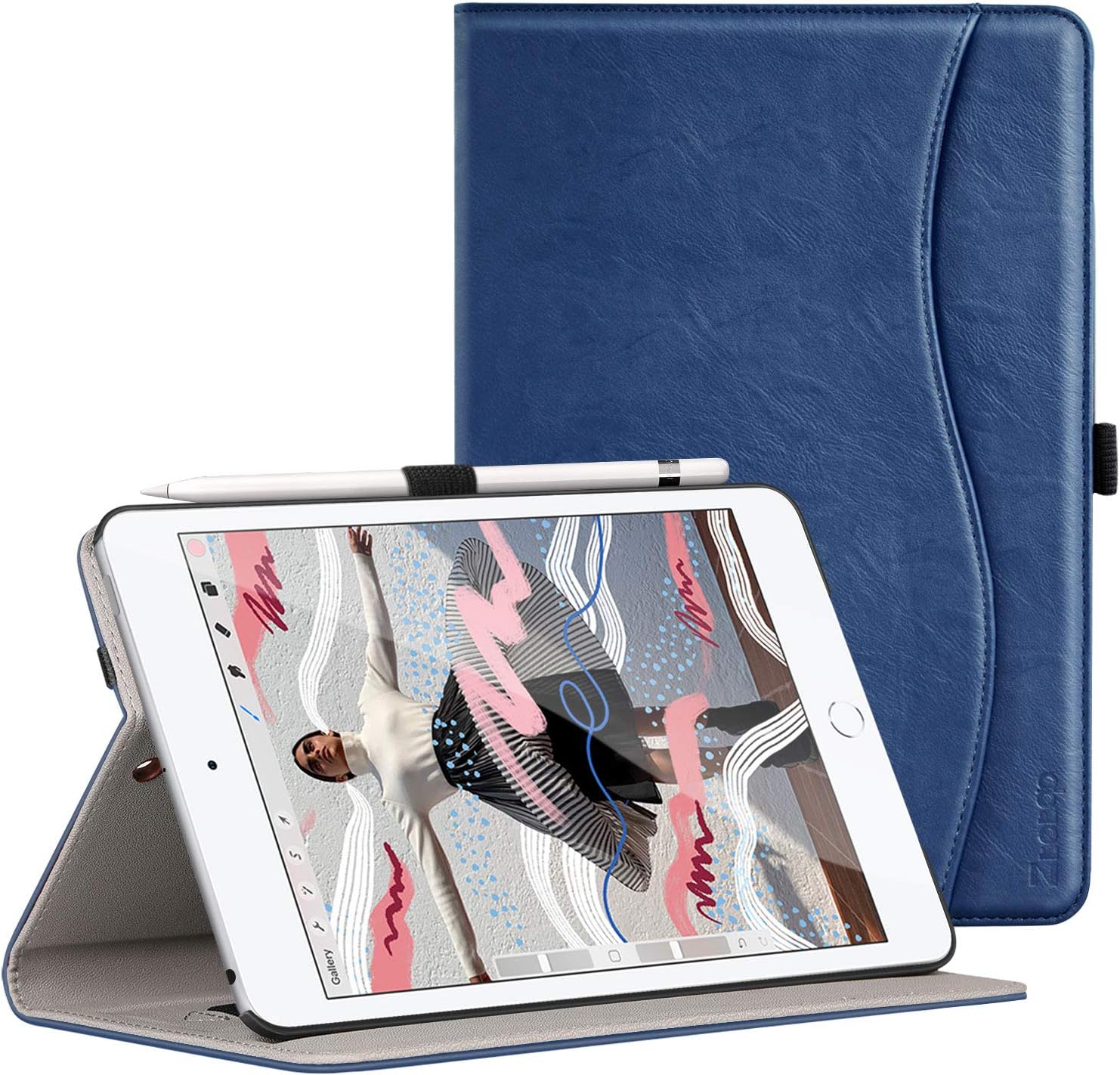 ZtotopCase Case for iPad Mini 5 2019, Premium PU Leather Business Folio Stand Cover for iPad ZtotopCase Case for iPad Mini 5 2019, Premium PU Leather Business Folio Stand Cover for iPad