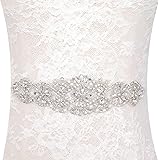 Rhinestone Belt Bridal Crystal Pearl Wedding Sash Bead Trim Women Gowns Sash