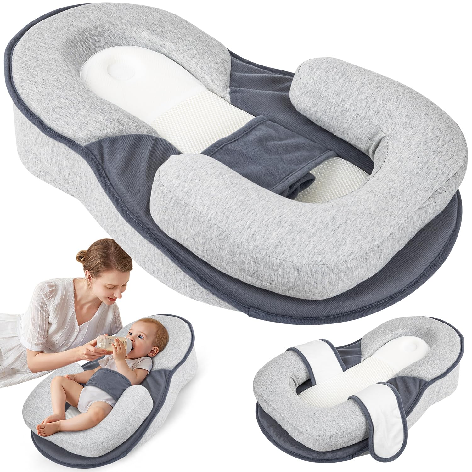 Photo 1 of NILUTO Feeding Pillow Anti Overflow Feeding Pillow for Reducing Spit-Up, Safety Nursing Pillow