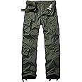 GSGGIG Men's Outdoor Hiking Pants, Tactical Pants Lightweight Casual Work Ripstop Cargo Pants for Men with Pockets