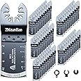 ZhizunBao, 50pcs Curved-Edge Multi Tool Blades Kits: Universal Oscillating Saw Blades for Clean Cuts in Wood and Plastic. These Multitool Blades Fit Dewalt, Ryobi and Other Oscillating Tools