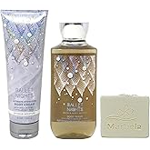 Bath & Body Works Ballet Nights Ultimate Hydration Body Cream and Body Wash with a Natural Oats Bar Soap - Full Size