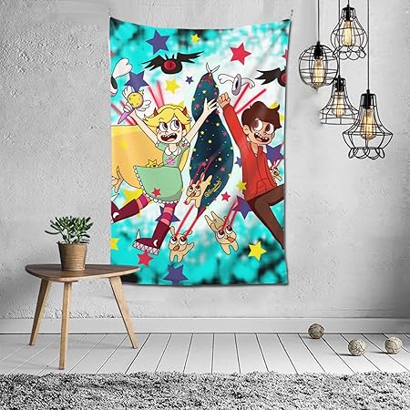 Amazon Co Jp 悪魔バスター スター バタフライ タペストリー おしゃれ レトロ 大判 壁掛け壁画 掛け ファブリック装飾 多機能 モダンなアート 模様替え 部屋 窓カーテン 装飾用品 Generic