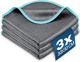 Airlab 3X Thickened Cleaning Cloth 400gsm 12x12 Inch Glass Microfiber Carbon