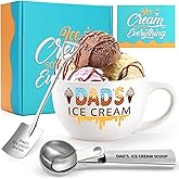Benjika Fathers Day and Xmas Gadget - Ice Cream Bowl and Scoop Set for Daughter, Son, Ideal Gift