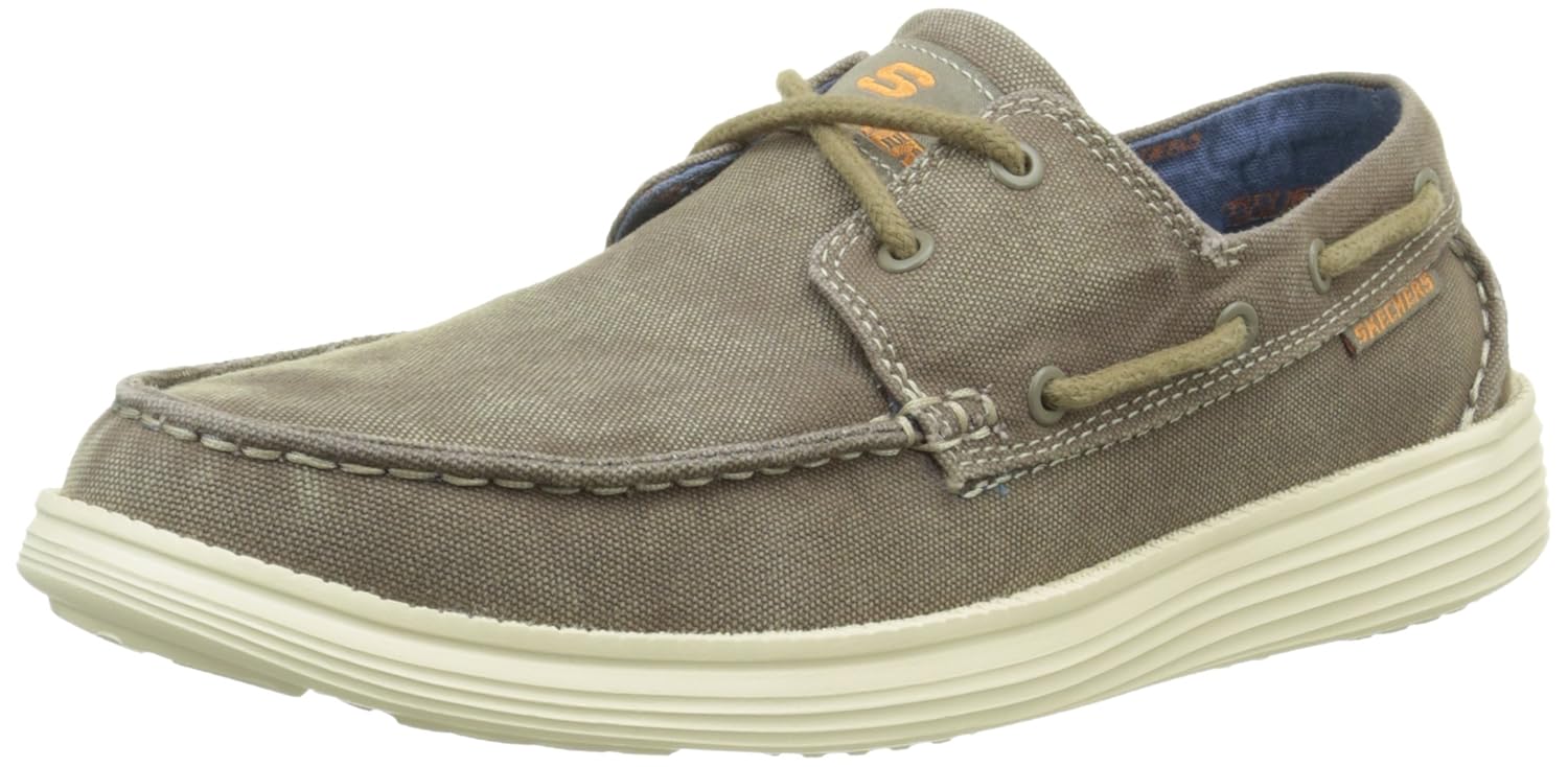 Skechers Men's Status Melec Boat Shoes Amazon.co.uk Shoes & Bags