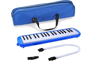 D'LUCA Fever Blue 37 Key Melodica with Protective Bag