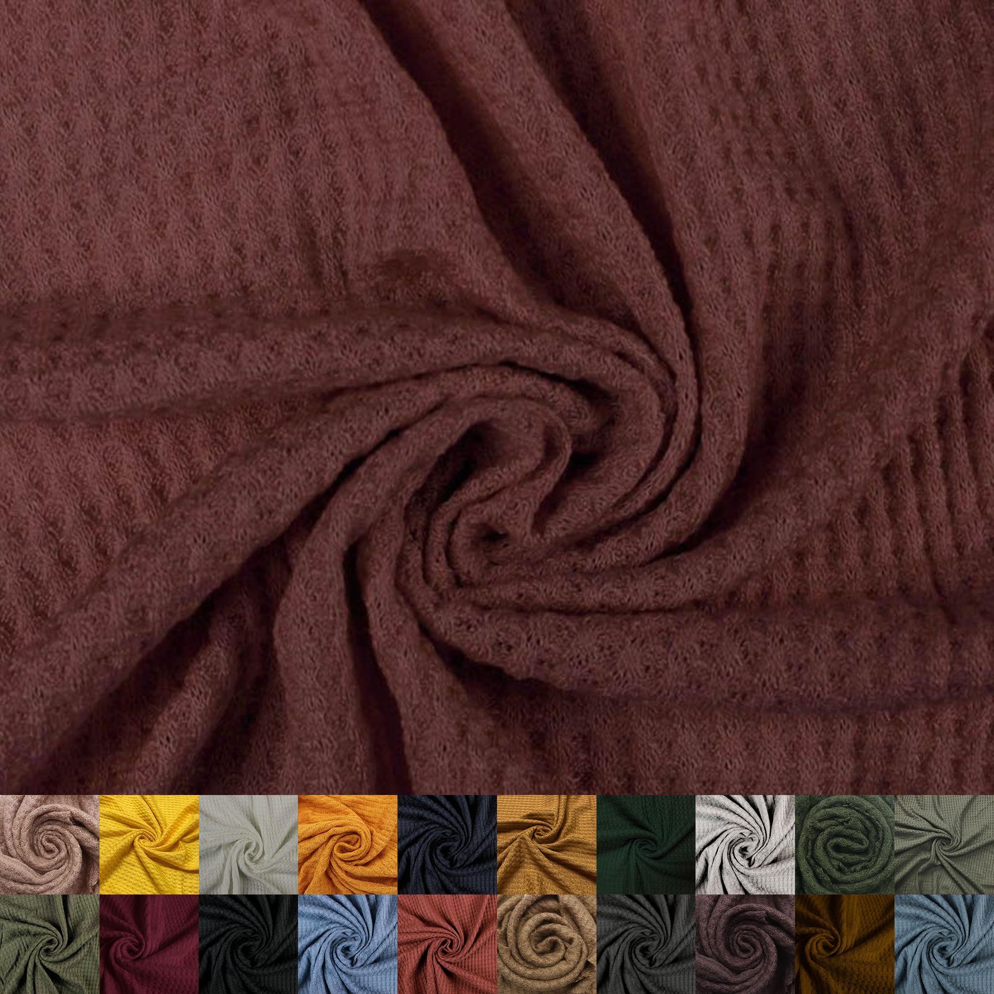 Texco Inc 59" Wide Rayon Spandex Waffle Open Knit
