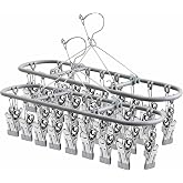 sock hanger for drying bra rack underwear panty baby legging hanging dryer | stainless socks children bib clothes hangers clip clips metal lingerie delicates undergarment bathroom clothing foldable dry