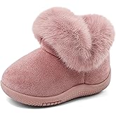 MK MATT KEELY Toddler Snow Boots for Infant Boys Girls Winter Warm Lining Boots Baby Soft Sole Anti-Slip Walking Shoes Cold Weather Outdoor Faux Fur Booties