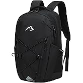 AO ALI VICTORY Women's Laptop Backpack 15.6 inch,Travel Backpack for Men,College Bookbag, Lightweight Outdoor Sport Hiking Back Pack, Everyday Daypack, Black