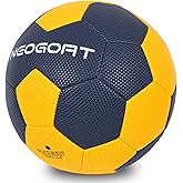 NEOGOAT Soccer Ball Size 5 for Youth Adult, Water-Resistant PU Leather with Hidden Seams Official Size 5 in&Outdoor Soccer Balls for Game and Training(Deflated)