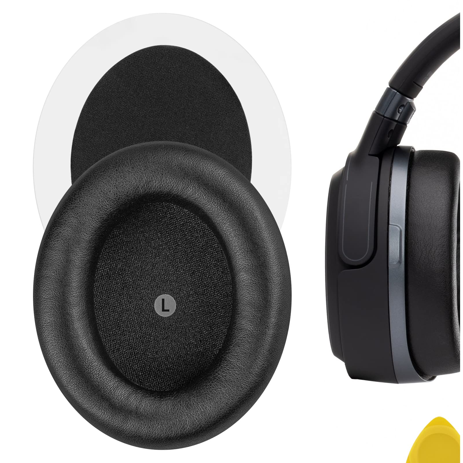 Geekria Replacement Ear Pads for Audeze Mobius Headphones Ear Cushions, Repair Parts (Black)