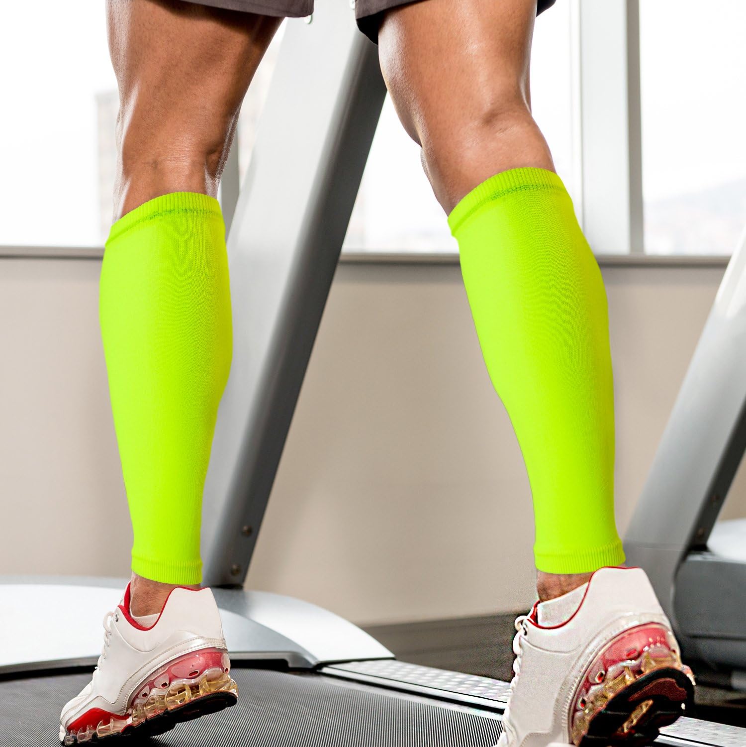 Albahealth A.M.P.S. CALF COMPRESSION SLEEVE – Leg Compression Socks for Men & Women – Designed for Running, Shin Splints, Improved Circulation, Medical Recovery, 1 Pair